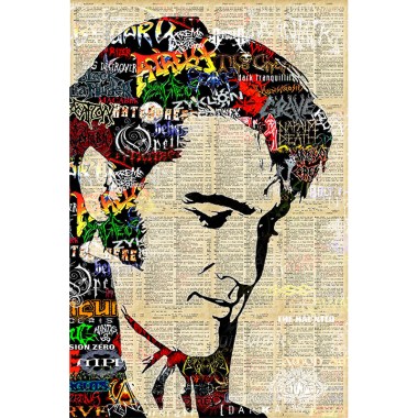 Elvis Presley schilderij mixedmedia