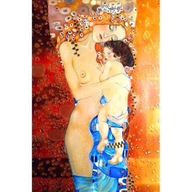 Gustav Klimt Moeder en kind