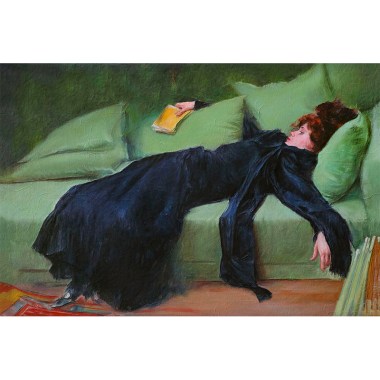 Decadente jonge vrouw (na de dans) door Ramon Casas