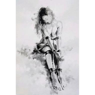 Vrouw schilderij 