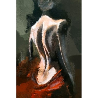 Naked vrouw schilderij
