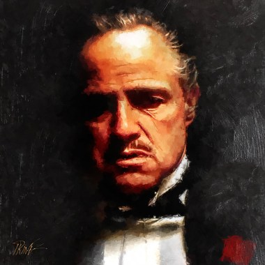Marlon Brando schilderij