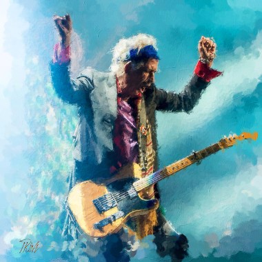 Keith Richards schilderij