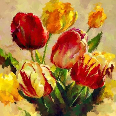 Tulpen schilderij