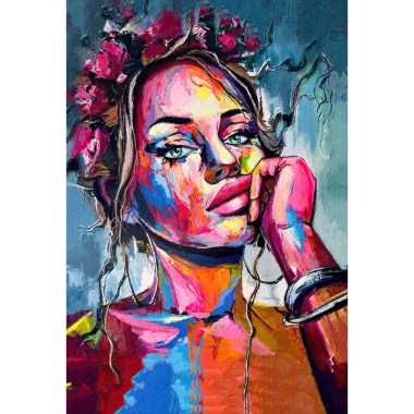 figuratief vrouw schilderij popart