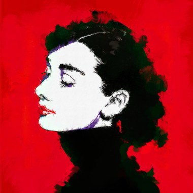 Audrey hepburn schilderij