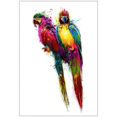 Papegaaien schilderij