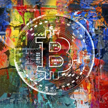 Bitcoin schilderij 