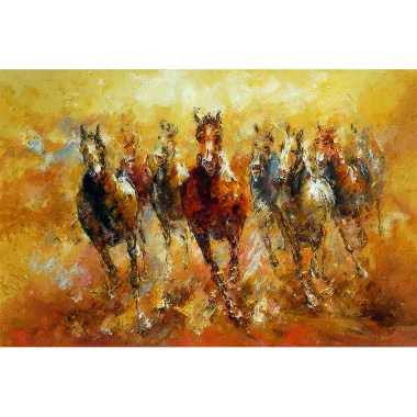 Paarden schilderij