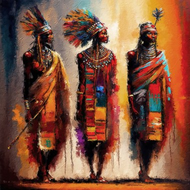 Afrika schilderij 