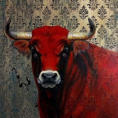 Stier schilderij