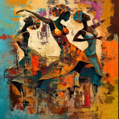 Afrikaanse vrouwen schilderij