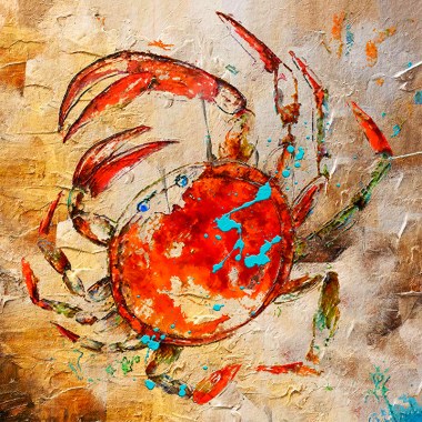 Crab schilderij