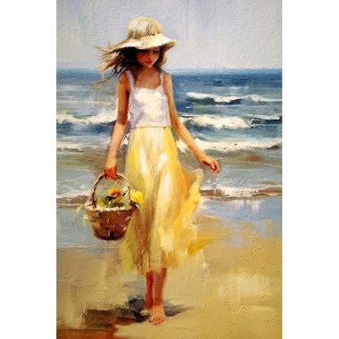 Lady on the beach