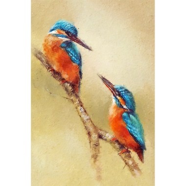 vogels liefde schilderij