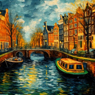 Amsterdam van Gogh stijl
