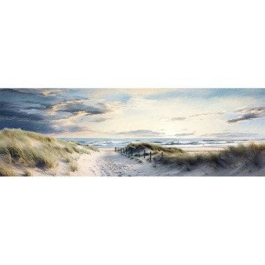 Zee, strand, duinen schilderij