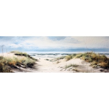 Zee, strand, duinen schilderij