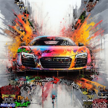 Audi R8 schilderij