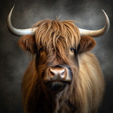 Highland Cow schilderij