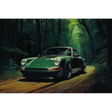 Groene Porsche