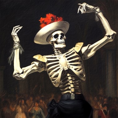 Dancing skull