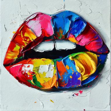 Schilderij lippen