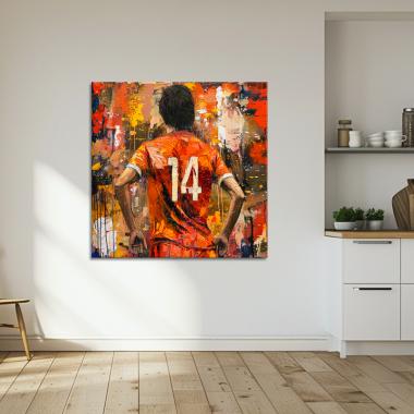 Johan Cruijff #14 schilderij