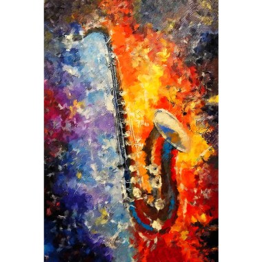 Saxofoon schilderij online kopen 